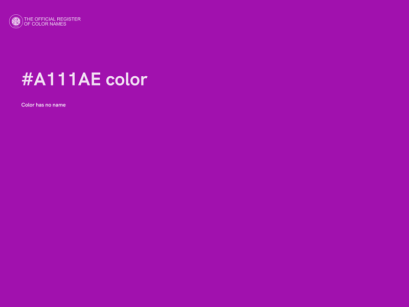 #A111AE color image