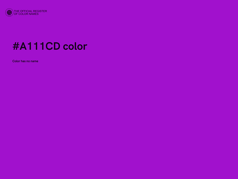 #A111CD color image