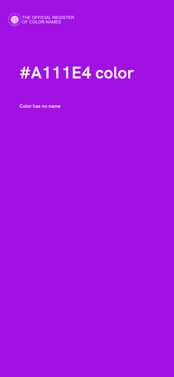 #A111E4 color image