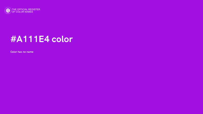 #A111E4 color image