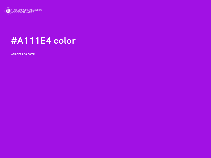 #A111E4 color image