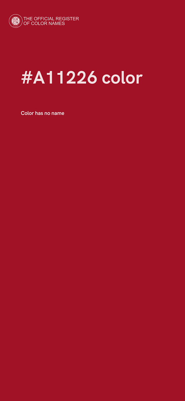 #A11226 color image