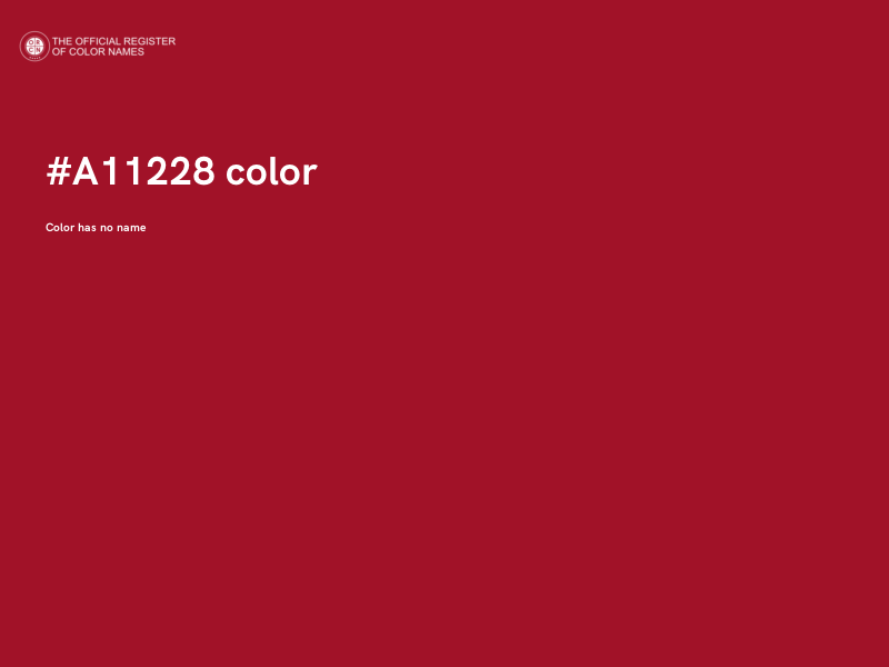 #A11228 color image
