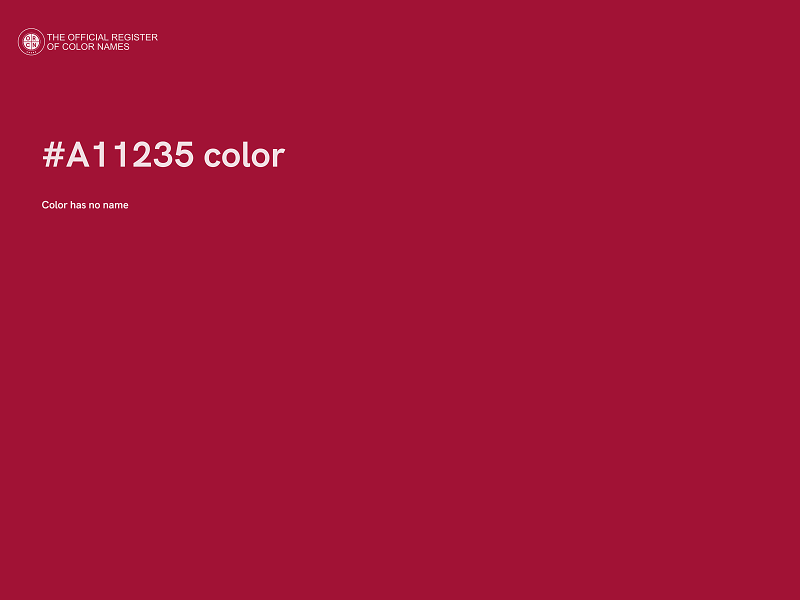 #A11235 color image