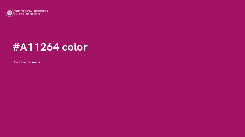 #A11264 color image