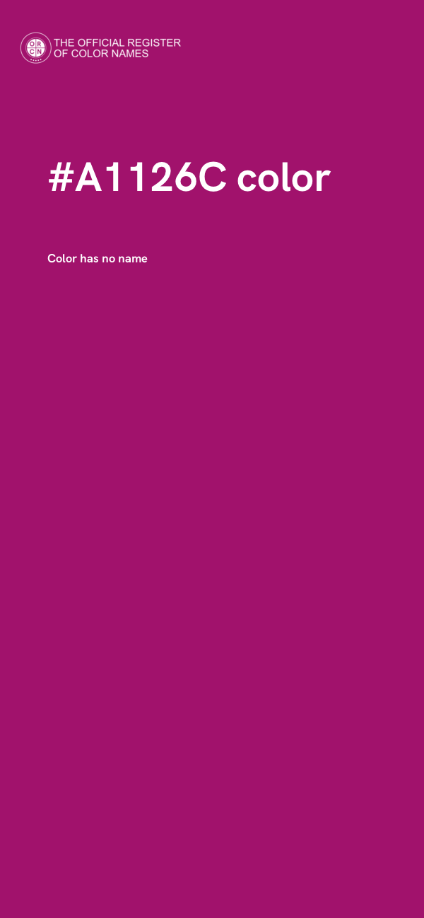 #A1126C color image