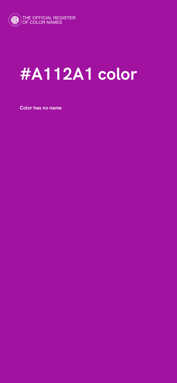 #A112A1 color image