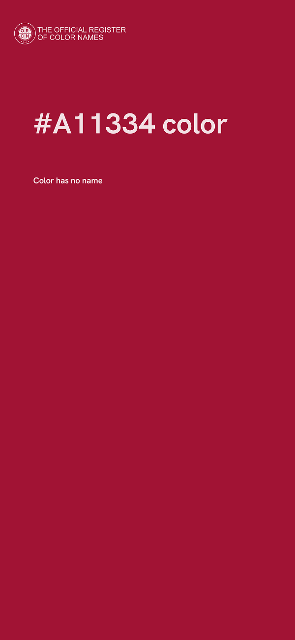 #A11334 color image