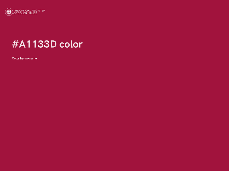 #A1133D color image