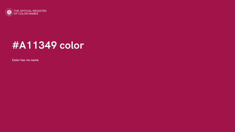 #A11349 color image