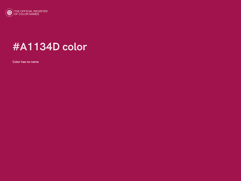 #A1134D color image