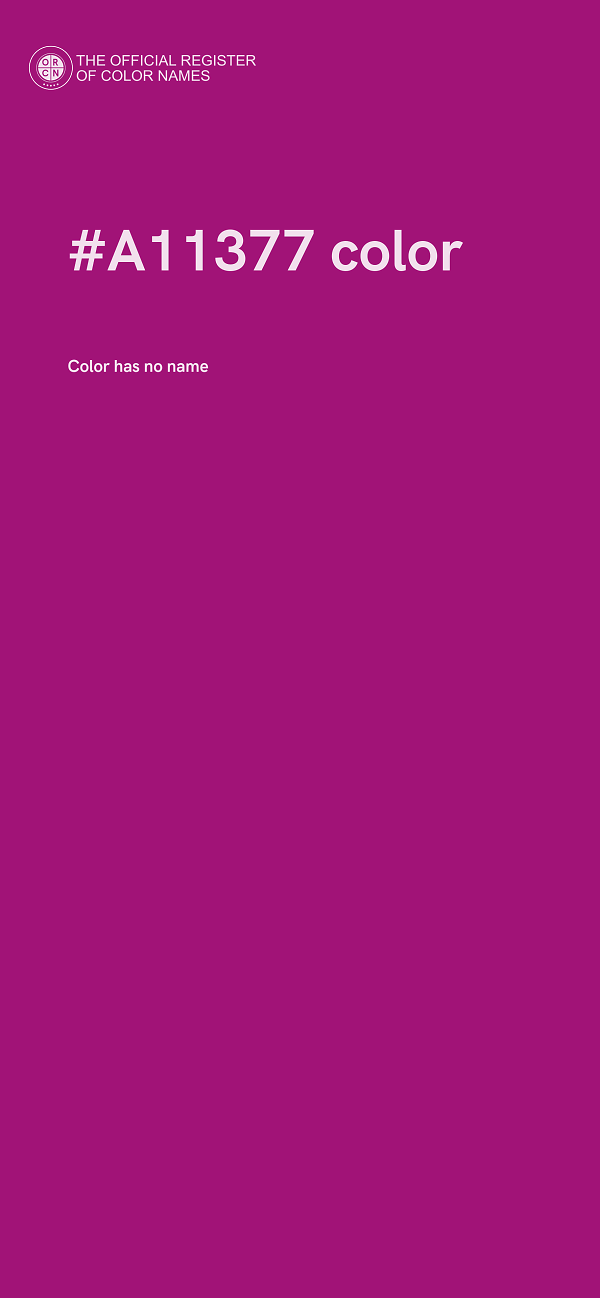 #A11377 color image