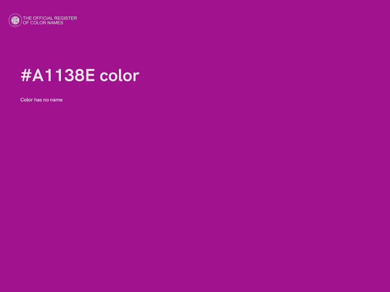 #A1138E color image