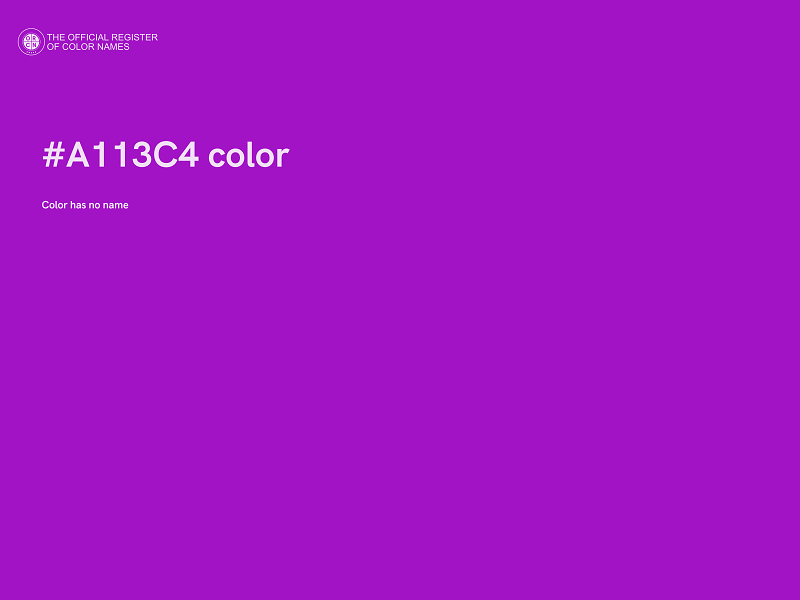 #A113C4 color image