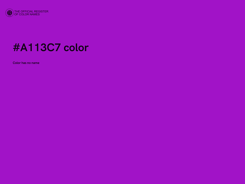 #A113C7 color image
