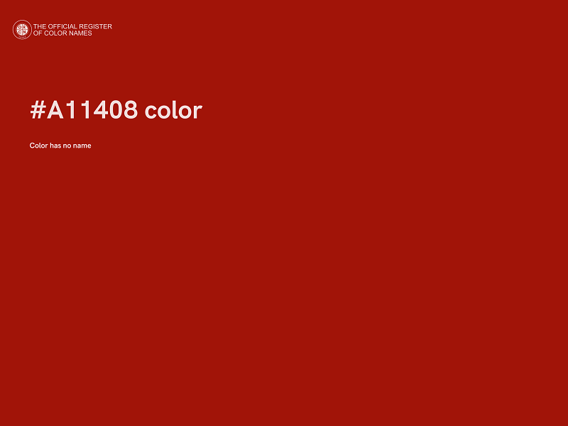 #A11408 color image