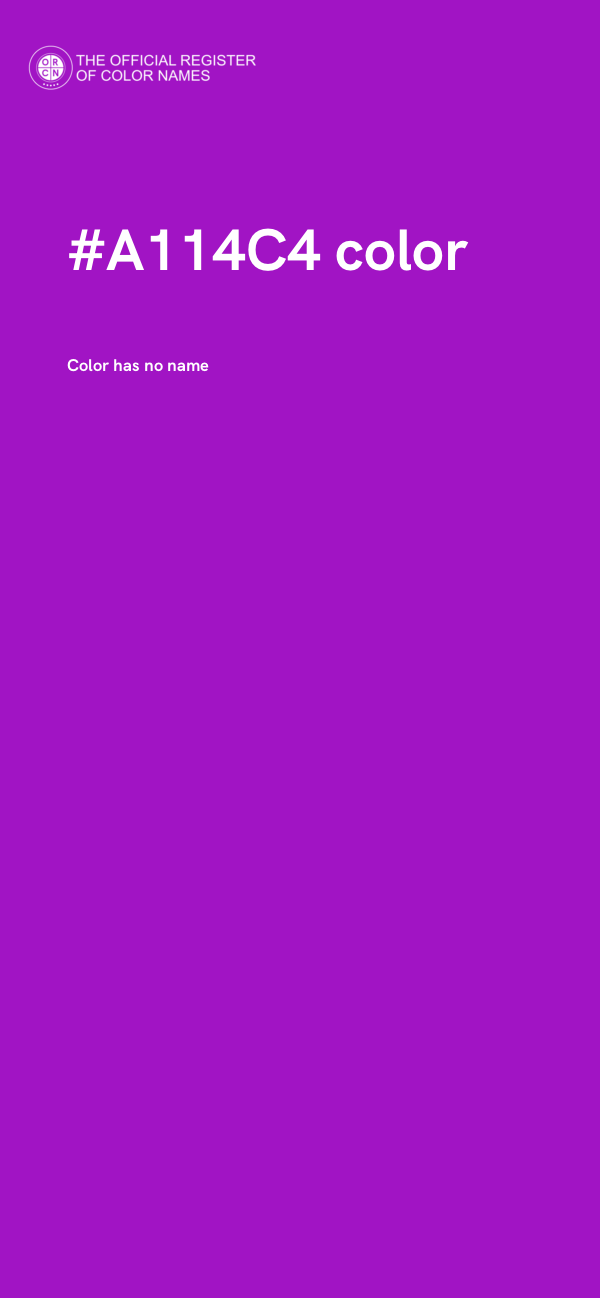 #A114C4 color image