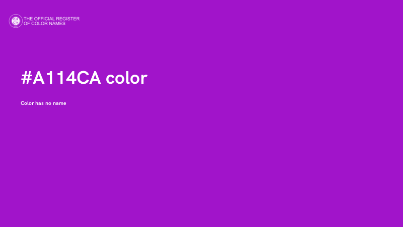 #A114CA color image