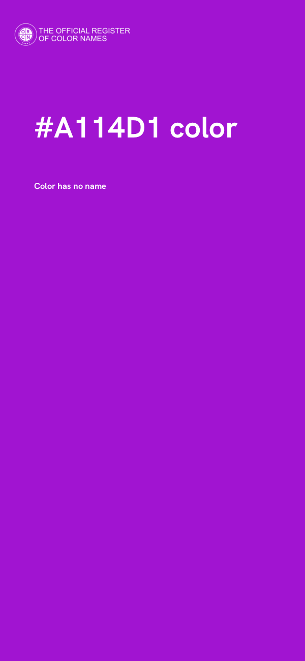 #A114D1 color image