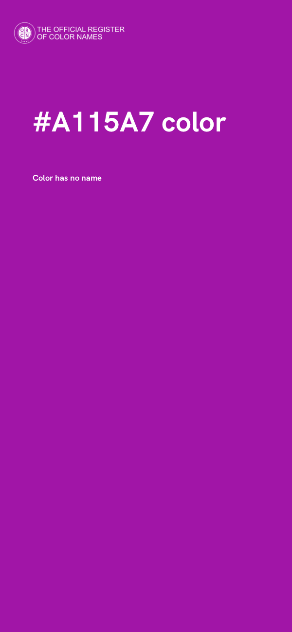 #A115A7 color image