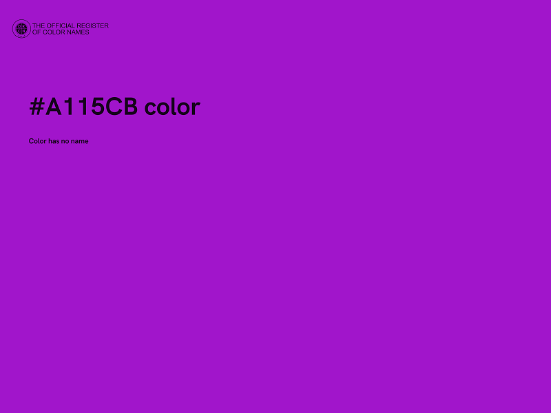 #A115CB color image