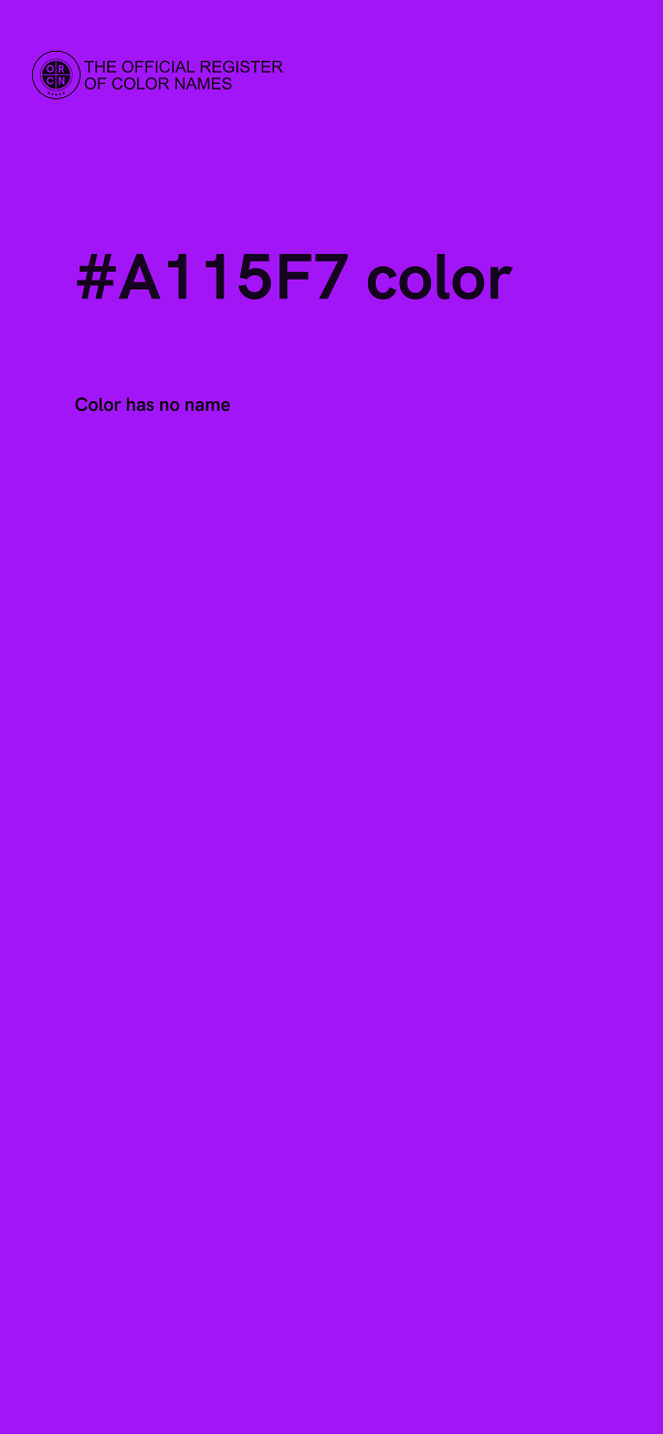 #A115F7 color image