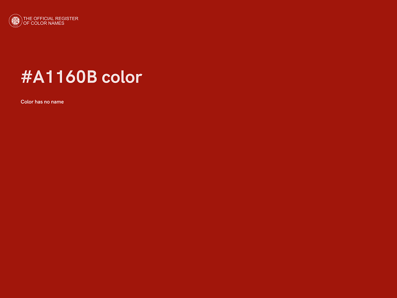 #A1160B color image