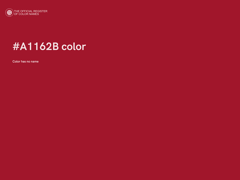 #A1162B color image