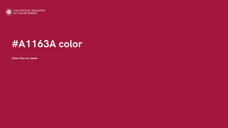 #A1163A color image