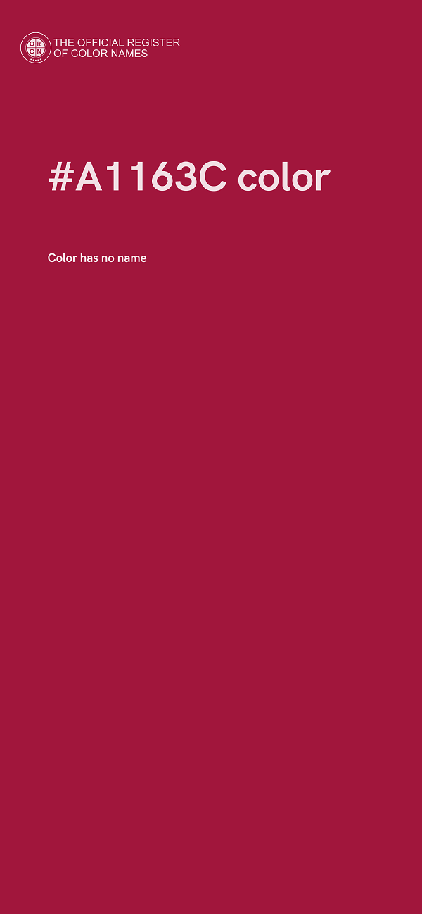 #A1163C color image