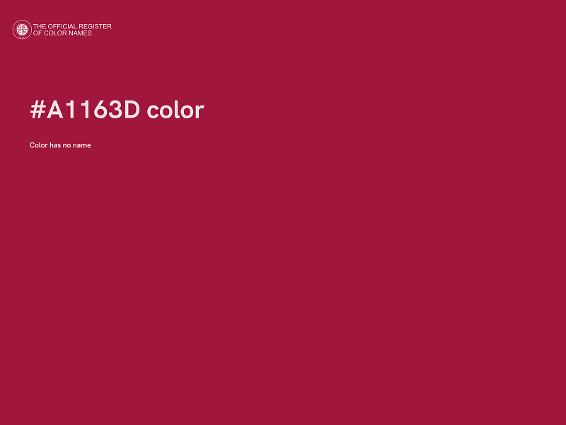 #A1163D color image