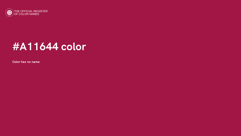 #A11644 color image