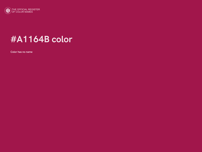 #A1164B color image