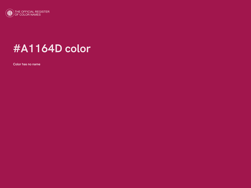 #A1164D color image