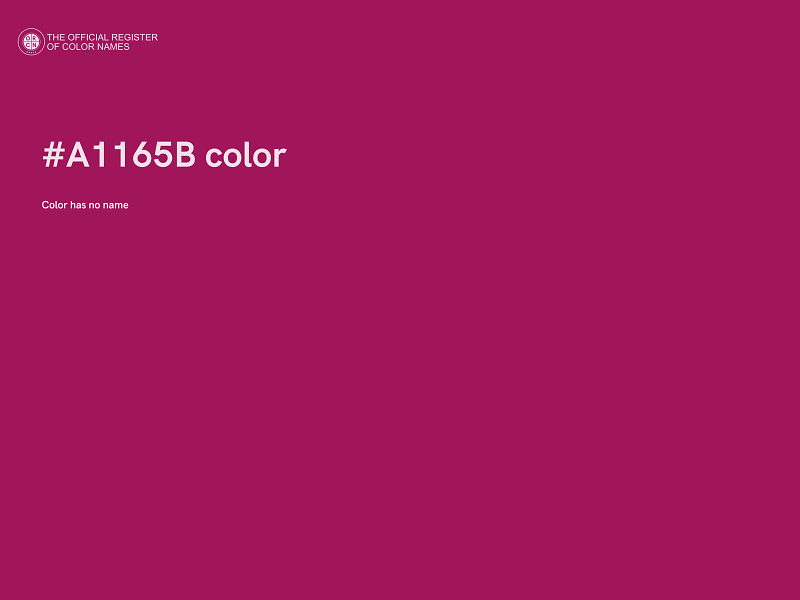 #A1165B color image