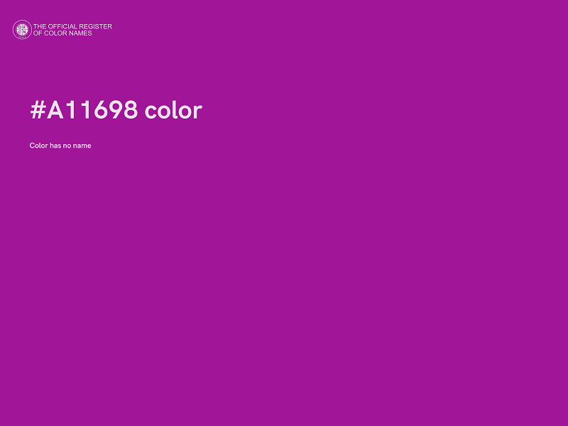 #A11698 color image