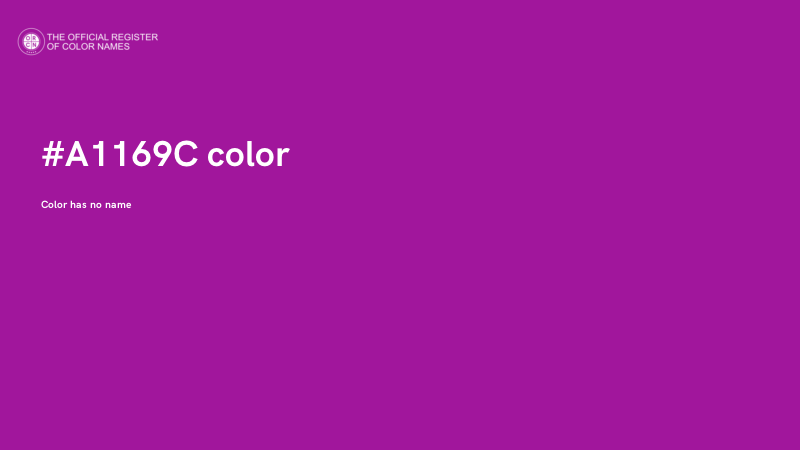 #A1169C color image