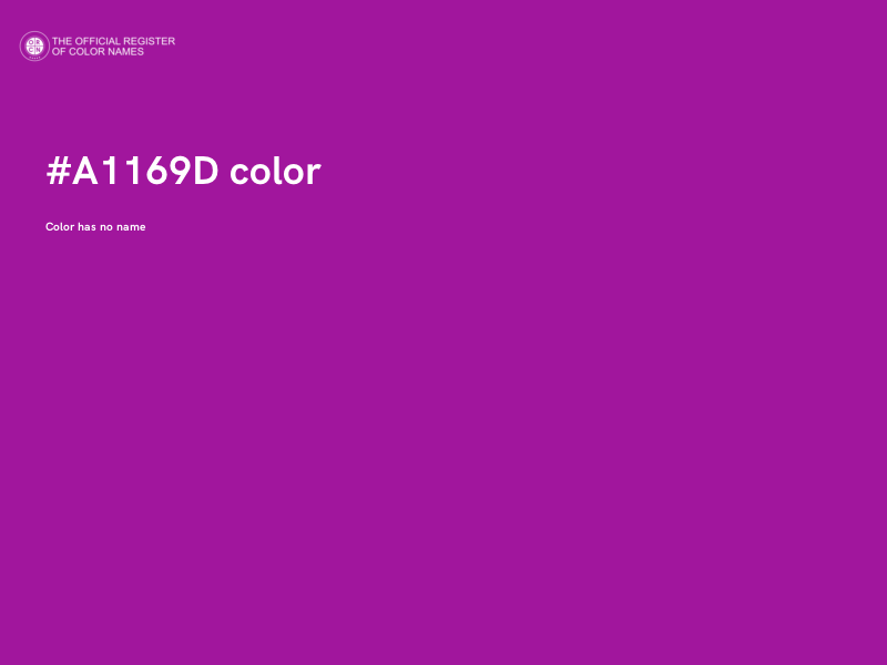 #A1169D color image