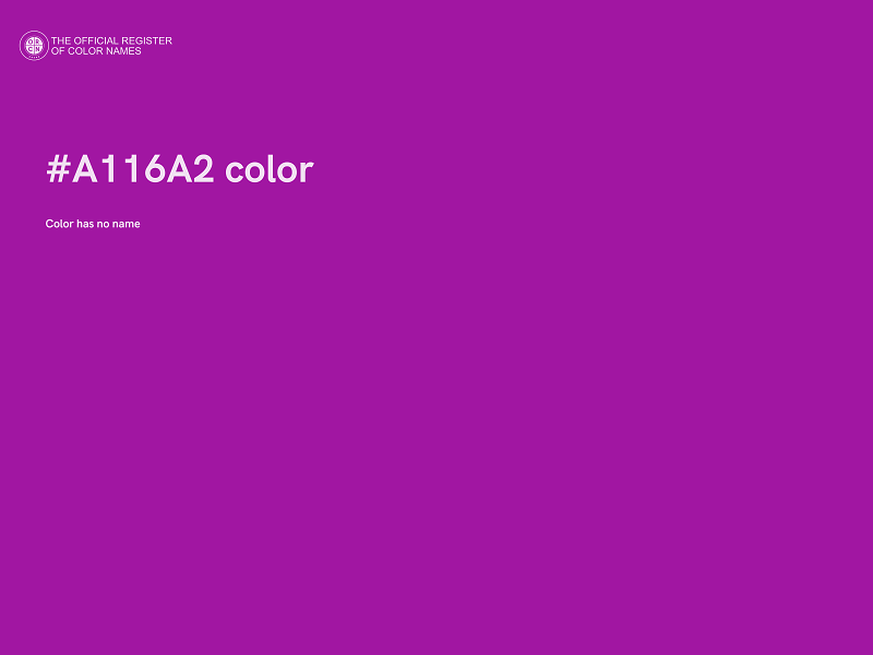 #A116A2 color image