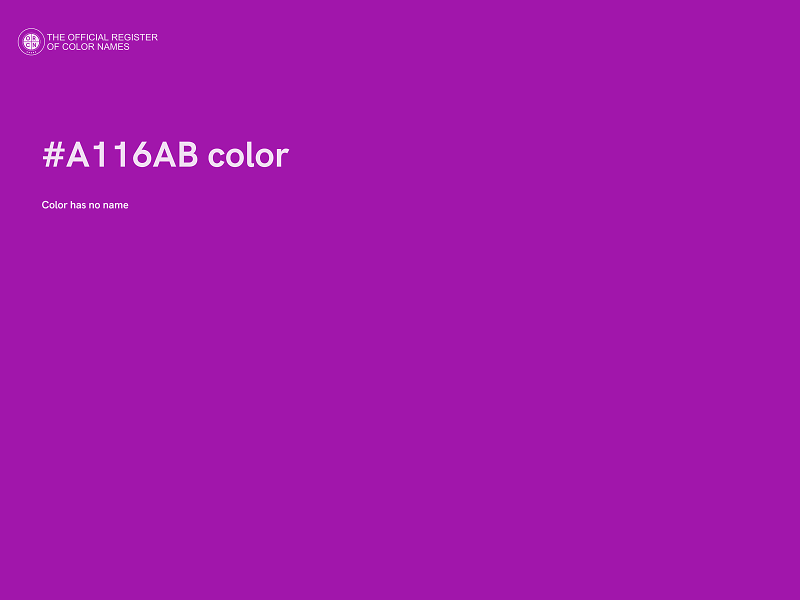 #A116AB color image