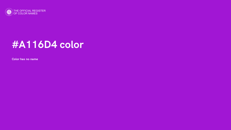 #A116D4 color image