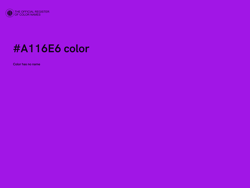 #A116E6 color image