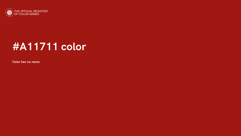 #A11711 color image