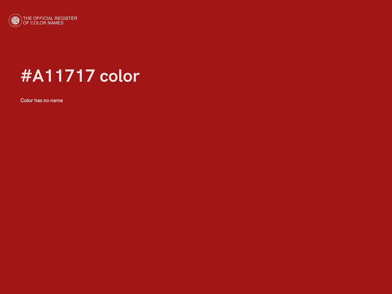 #A11717 color image