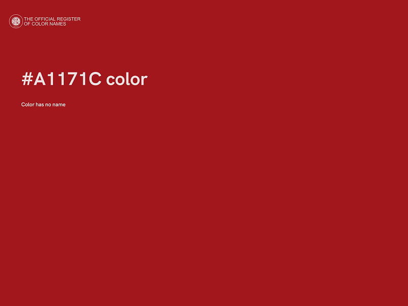 #A1171C color image