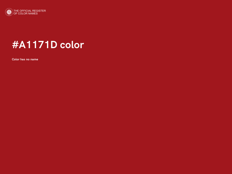 #A1171D color image