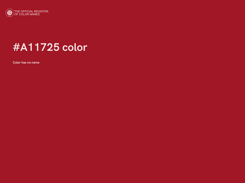#A11725 color image