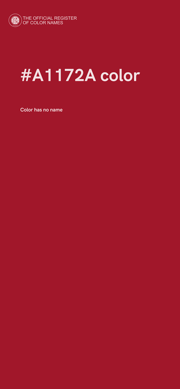 #A1172A color image
