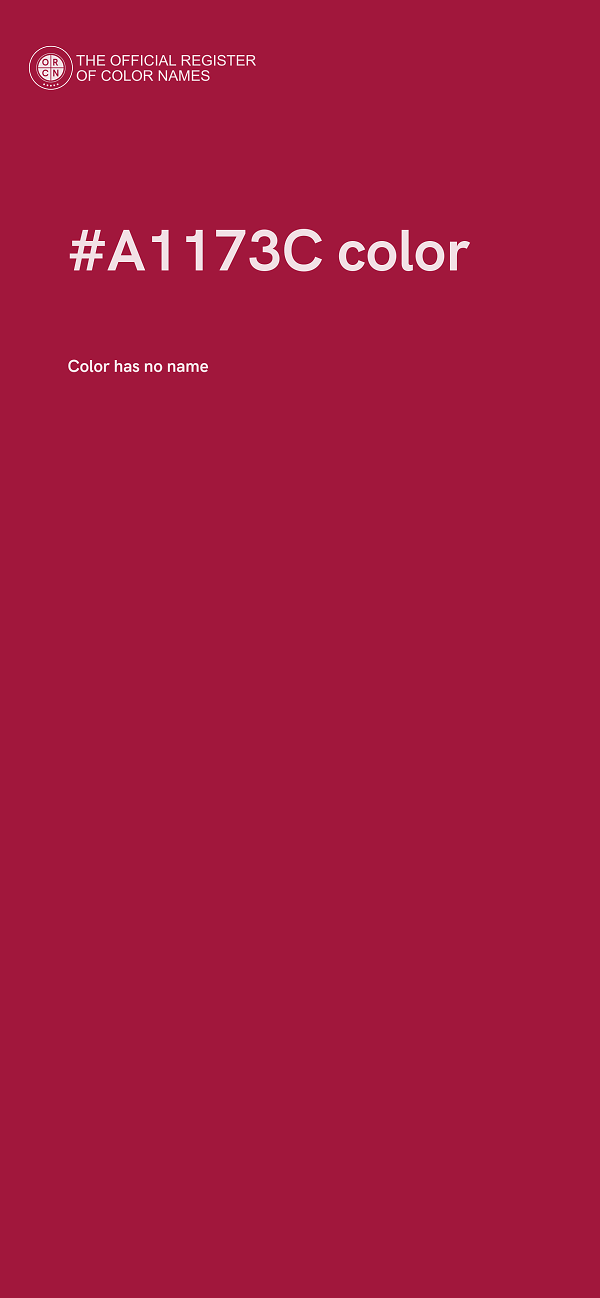 #A1173C color image