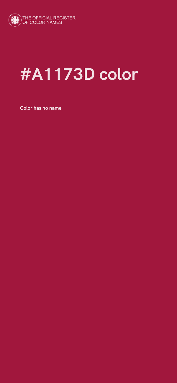 #A1173D color image